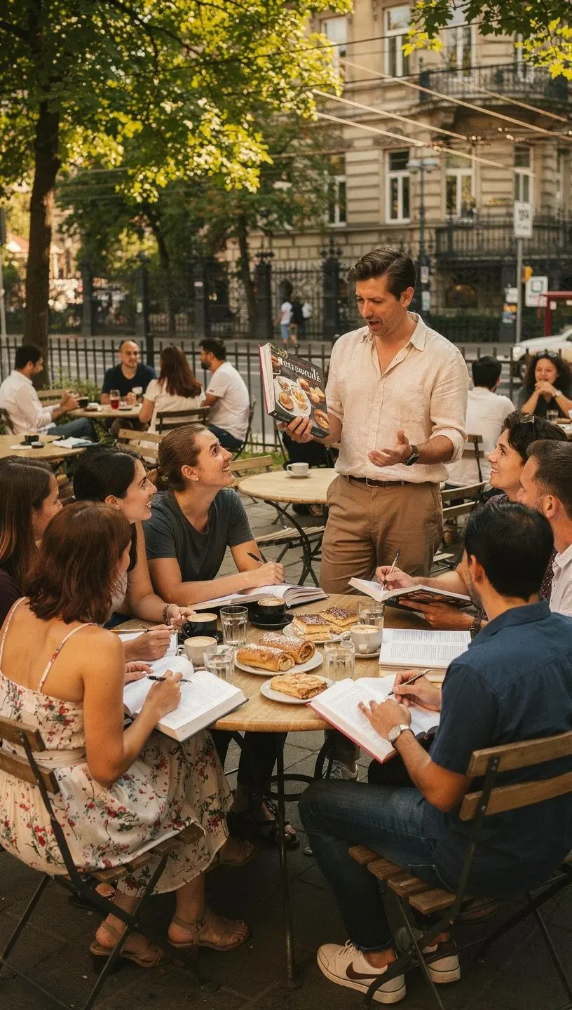 Szakácskönyv, amely különféle nemzetközi ételek készítését mutatja be szép képekkel.
